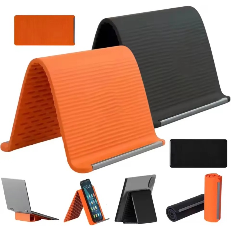 Tablet Stand Accessories - Flexible Foldable Silicone Phone Holder Portable