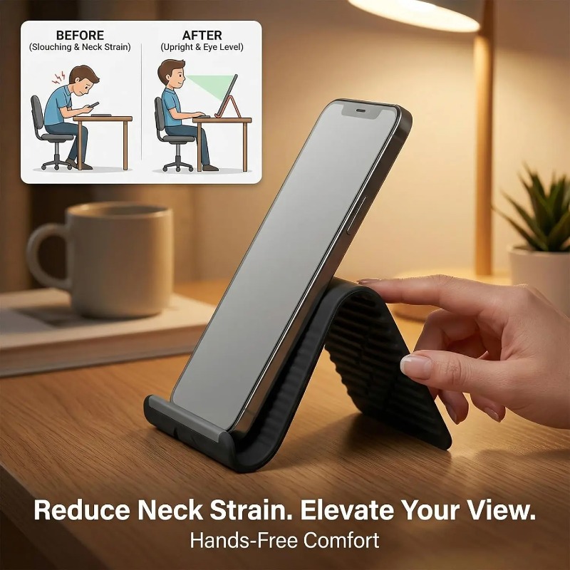 Flexible Foldable Silicone Pho - Tablet Stand Accessories recension och pris