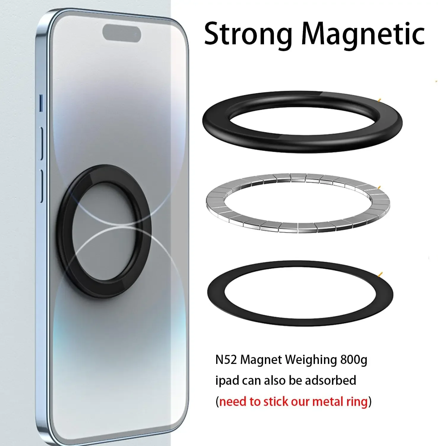 For MagSafe Magnetic Ring Hold - Car Accessories Tablet Holder recension och pris